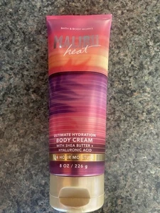 Bath & Body Works Malibu Heat Ultimate Hydration 8oz Body Cream. 24-hr Moisture - Picture 1 of 2