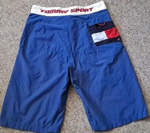  Tommy Hilfiger 2019 Tommy Sport Bermuda Blue Board Shorts Men's Medium - Picture 1 of 9