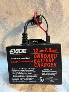 Exide  Automatic Onboard 12v 1.5 amp Battery Charger 7001204 Boat Truck Car   TD - Picture 1 of 1