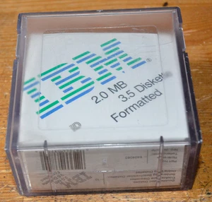 Seven Original IBM H112D10 2.0 MB 3.5" HD Floppy Disks & Original Case For PS/2 - Picture 1 of 7