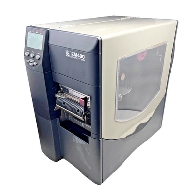 Zebra ZM400 Thermal Transfer Label Printer 203 dpi Peeler Rewinder USB Ethernet - Image 1 of 4