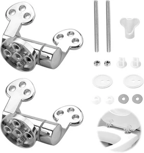 WC Sitz Scharniere Ersatzteile: Ersatzscharniere Aus Edelstahl Mit Absenkautomat - Bild 1 von 7