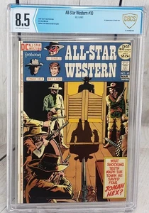 All Star Western #10 CBCS (no CGC) 8,5 páginas blanco y negro primera aplicación de Jonah Hex 1972 DC - Imagen 1 de 5