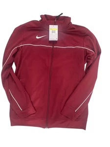 Nike Camiseta de Correr para Hombres S Borgoña DriFit Cremallera Completa Rendimiento Nueva con Etiquetas Chaqueta de Pista - Imagen 1 de 3