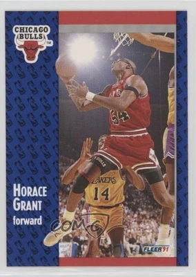 Fleer 1991-92 espalda en blanco Horace Grant #27 Foto 1 de 2