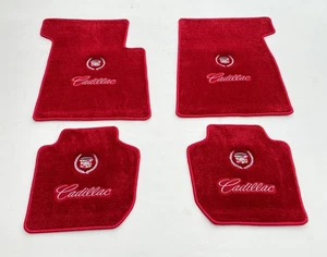 For Cadillac Eldorado Floor Mat Mats Carpet 4 pcs Dark Red 1971-78 - Picture 1 of 2