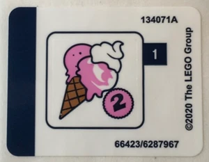 LEGO STICKER SHEET ONLY 41389 ICE CREAM CART New from set - Picture 1 of 1