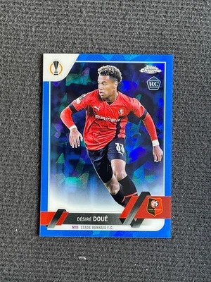 Desire Doue 2022-23 Topps Chrome UCC Sapphire Edition Rookie RC #48 - Image 1 of 2