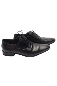 ROSSI scarpe stringate uomo pelle business eleganti nere numero 41 usate - Foto 1 di 4
