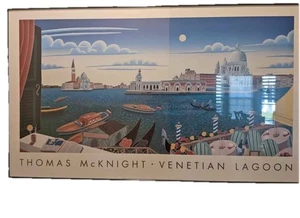 Thomas McKnight Venetian Lagoon Limited edition print, 39 By 23 Rare - Picture 1 of 2