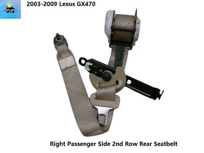 7336060400A0 03 a 09 Lexus GX470 cinturón de seguridad exterior trasero derecho retractor Foto 1 de 4