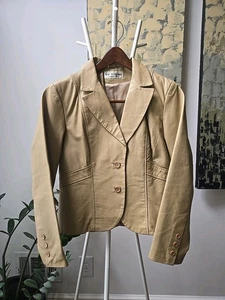 Vintage Lew Magram Leather Fringe Jacket 100% PIG NAPPA Size S - Picture 1 of 12