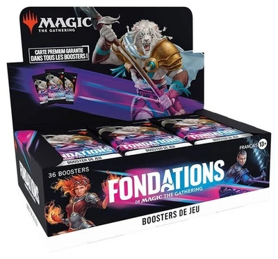 MTG Magic the Gathering Fondations Play-Booster Display (36 Booster) französisch - Bild 1 von 3