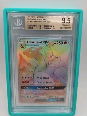 2017 Charizard GX Burning Shadows 150/147 Secret Hyper Rare BGS 9.5 Gem Mint - Image 1 of 2