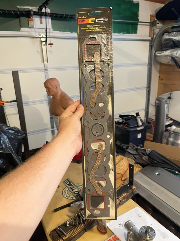 Ford 302 CID V8 con EFI 1986-95, puerto de 1,22" x 2,06", kit de junta de admisión de 1/16" de espesor Foto 1 de 2