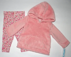 Baby Mädchen Kleidung, 9 Monate, Carter's Fleece Hoodie & Hose Set - Bild 1 von 10