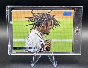 2021 Topps Stadium Club • Ronald Acuna Jr. /50 BLUE VARIATION FOIL 💥 Braves - Bild 1 von 3