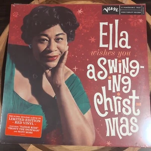Ella Fitzgerald - Ella Wishes You A Swinging Christmas Red Vinyl Sealed Holiday - Picture 1 of 5