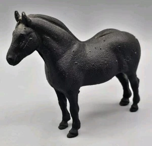 Vintage schwarzer Gusseisen Pferd Hengst 5" lang, 4,5" hoch - Bild 1 von 9