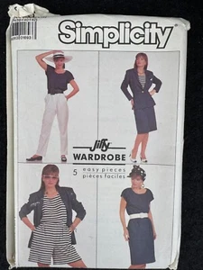WOMENS UNCUT SIMPLICITY 8116 SEWING PATTERN PULL ON PANTS SKIRT JACKET SIZE 6-16 - Picture 1 of 2