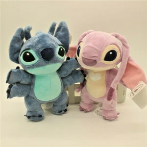 Disney Lilo and Stitch 626 Stitch and Angel Plush Doll Toy 2pcs Gift - Picture 1 of 4