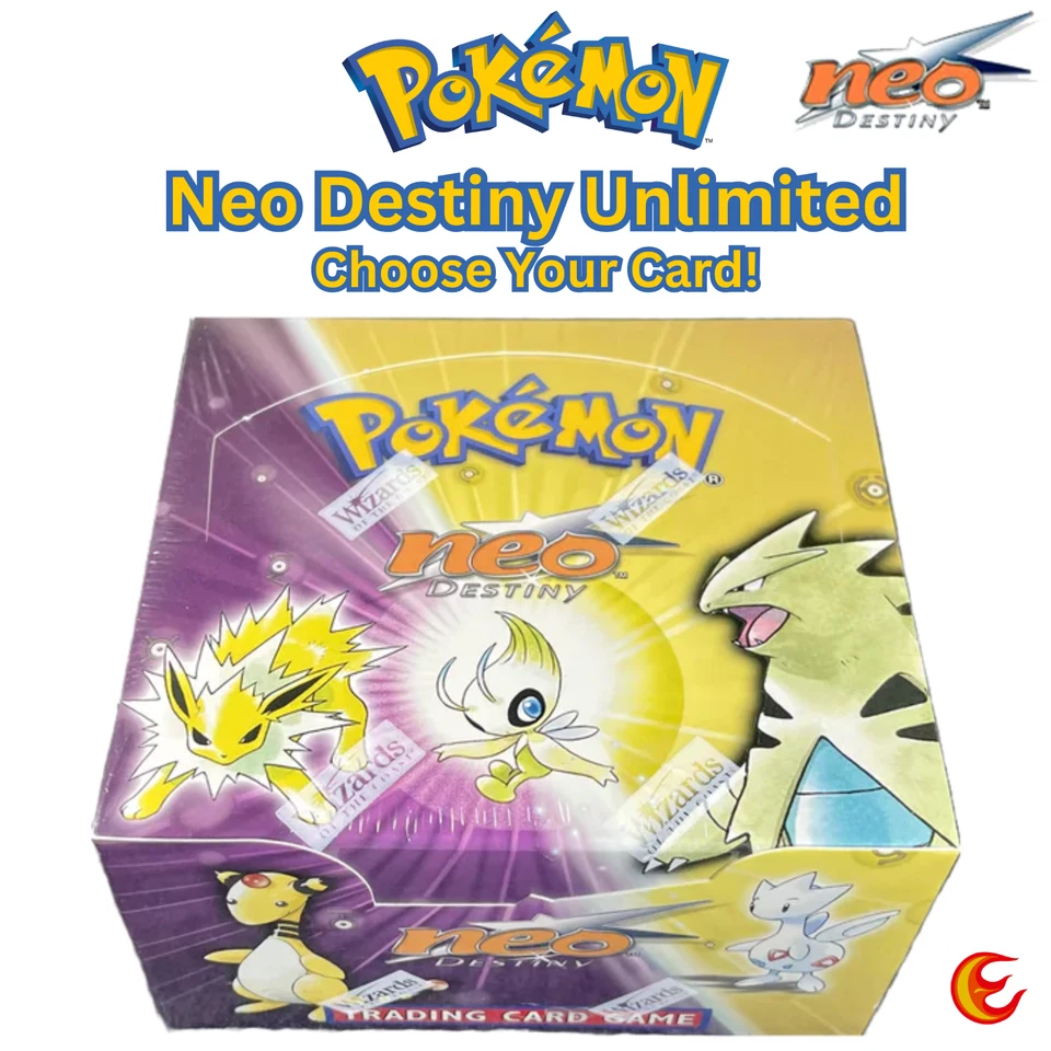 Pokémon Neo Destiny Unlimited - Choose Your Card - LP/NM 2002 WoTC - Image 1 of 1