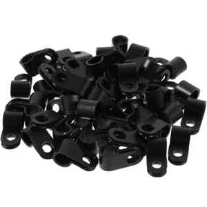 100 Pcs Cable Clamp Sorter Rope Light Clips Lights Electrical Wire Staples - Afbeelding 1 van 12