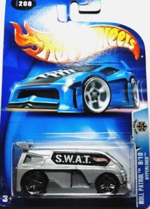 2003 Hot Wheels #208 Roll Patrol 9/10 HYPERLINER Silver S.W.A.T. w/Chrome Pr5 Sp - Bild 1 von 3