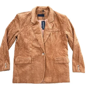 Chaqueta Blazer Blank NYC Next Date Ancha Pana Ballena Gran Tamaño Óxido Talla L ¡NUEVA CON ETIQUETAS! - Imagen 1 de 15