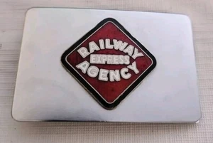 Vintage Railway Express Agency Belt Buckle.  B1 - Picture 1 of 2