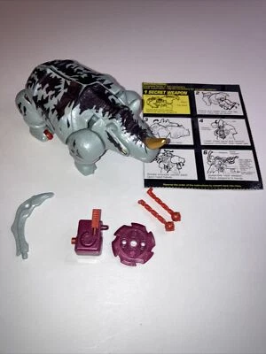 Rhinox 100% Complete Deluxe Class Transformers Beast Wars Fox Kids 1999 Hasbro - Image 1 of 4