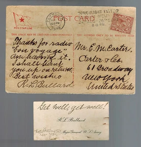 1925 France to USA Postcard Cover Fm WW 1 Major General Robert Bullard to USA - Picture 1 of 2