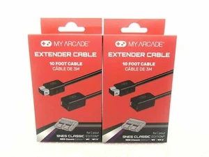 2 10ft My Arcade Gamepad Extender Cable Nintendo SNES NES Classic Edition Wii U - Picture 1 of 6