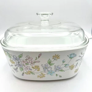 Corning Ware PASTELL BOUQUET Auflaufform Wildblumenmuster Deckel 5 Liter A-5-B - Bild 1 von 14