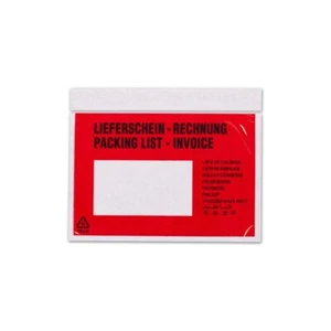 Delivery note pockets DIN C6 accompanying paper bags invoice pockets transparent - Picture 1 of 7