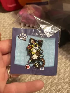 Fursona Pins #817 Jaxster Enamel Colorful Cat Pin - Picture 1 of 2