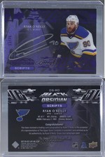 2019-20 SPx UD Black Obsidian Script Purple /25 Ryan O'Reilly #OS-RO Auto