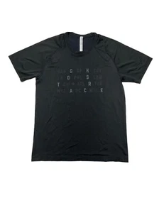 Lululemon Mens Size Medium Ghostrace Short Sleeve T Shirt Casual Black Fast Ship - Picture 1 of 8