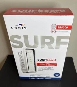 ARRIS SURFboard SB8200 DOCSIS 3.1 10 Gbps Cable Modem NEW - Zdjęcie 1 z 1