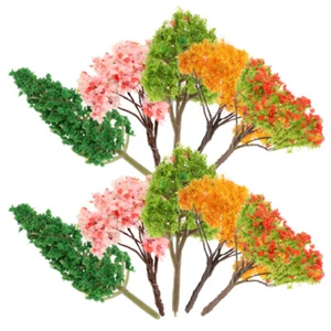 10 Pcs Simulated Landscape Tree Set Mini Decor Small Trees Crafts - Picture 1 of 12