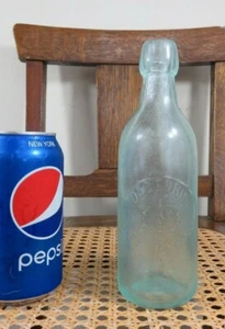  AQUA SHORT VARIANT J. DEGENRING RED BANK N.J ANTIQUE BOTTLE BLOB TOP NEW JERSEY - Bild 1 von 9