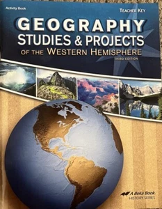 A Beka Geography Studies & Projects of the Western Hemisphere TEACHER KEY book - Picture 1 of 1