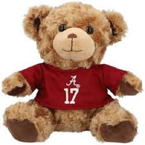 ALABAMA PLUSH   BEAR- TEAM JERSEY #17 NEW WITH TAGS   10 inches- GREAT FOR FANS Cover