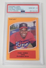 Frank Thomas HOF Signed Autograph 1990 ProCards Minor Rookie Card 46 PSA 10 Auto