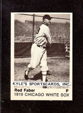 1975 TCMA  Urban Red Faber  WHITE SOX  UNSIGNED 2-1/2 x 3-1/2  B & W PHOTO #5