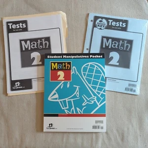 BJU Math 2 Student Manipulatives Packet, Tests & Answer Keys (3rd Edition) - Picture 1 of 5