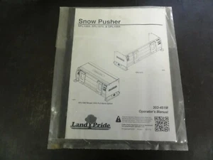 Land Pride SPL1060 SPL1072 & SPL1084 Schneeschieber Bedienungsanleitung 303-451M - Bild 1 von 4