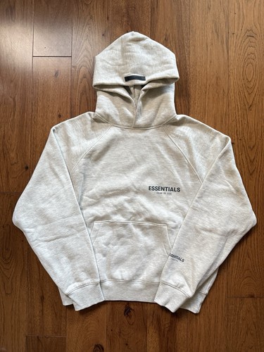 Felpa con cappuccio Fear of God Essentials Core Collection Light Heather Avena (XS) FW21