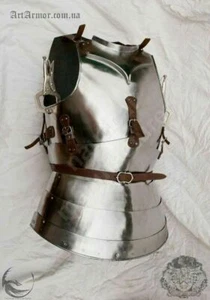 Armor Breastplate - Gothic Harness jacket Solid Steel Medieval Armor Jacket Gift - Picture 1 of 3
