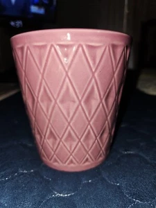 Maceta de orquídeas de cerámica con patrón de diamante rosa/púrpura de 5" - Imagen 1 de 8